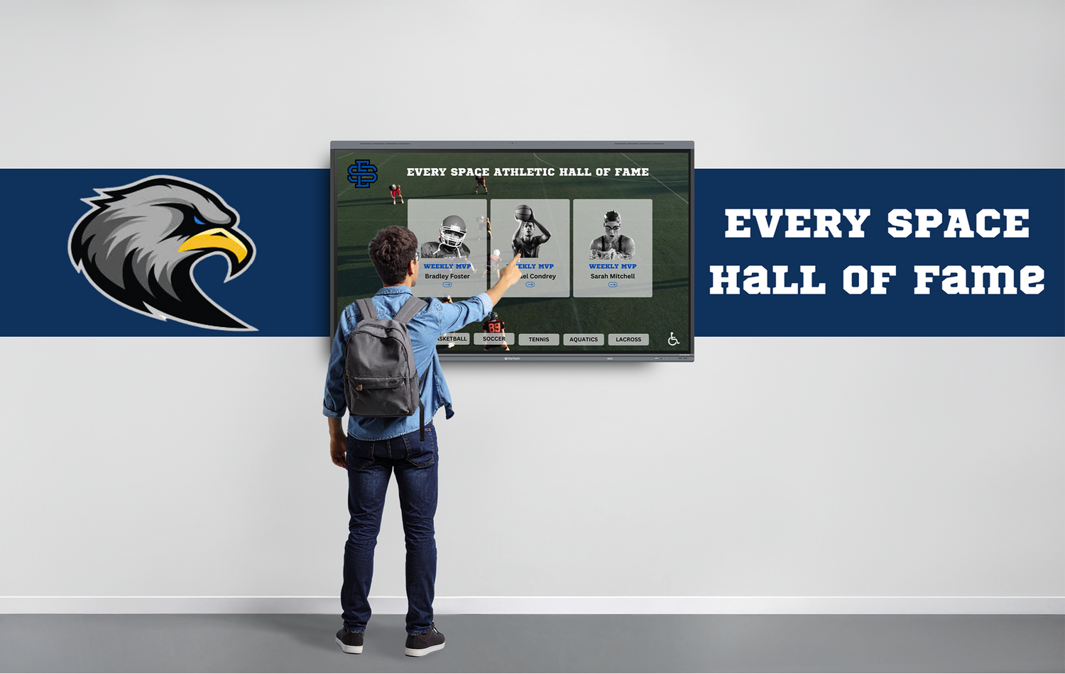Hall of Fame with vinyl branding