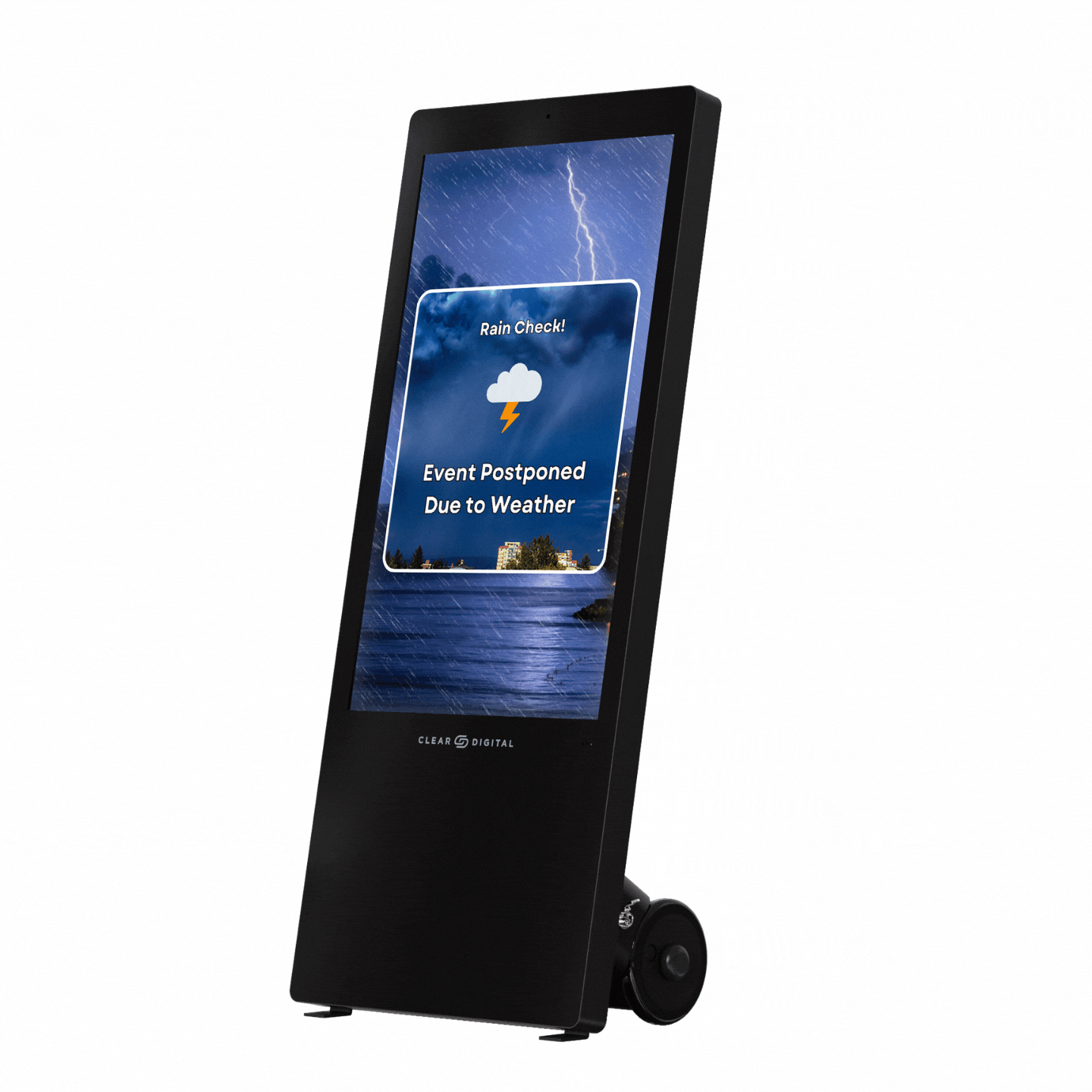 All weather digital display poster