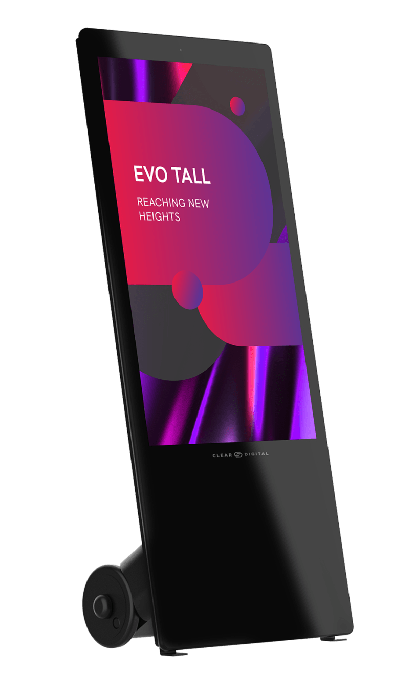 Black mobile display for digital content
