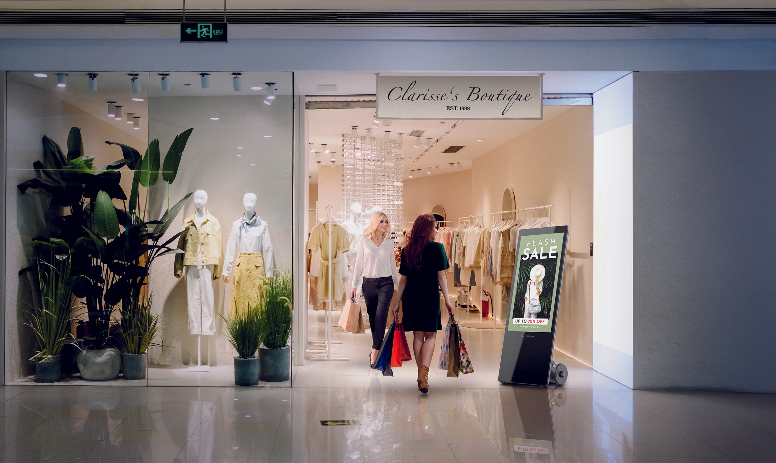 Evo Tall Retail Digital Signage