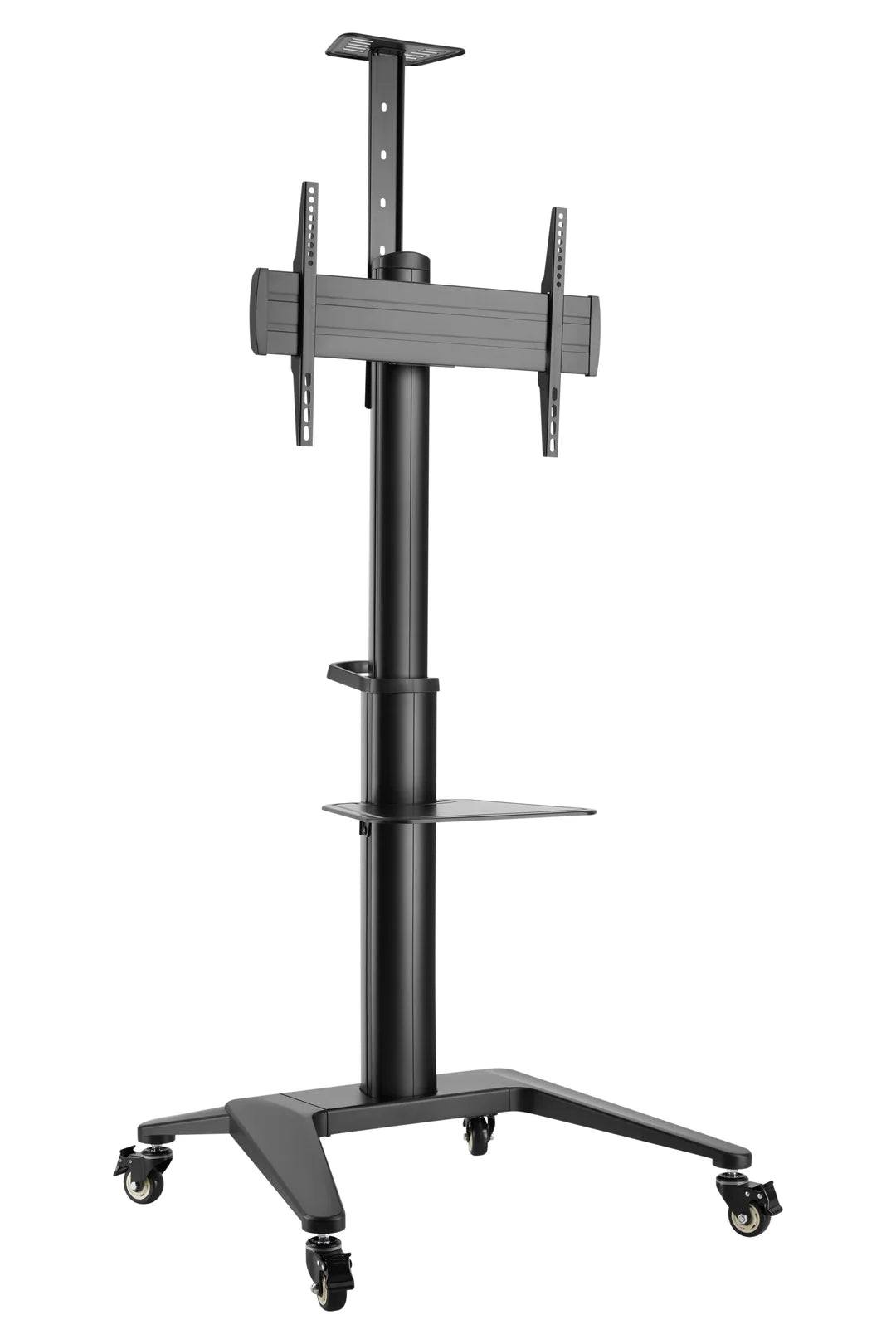 Height Adjustable AV Cart with Rotating Mount
