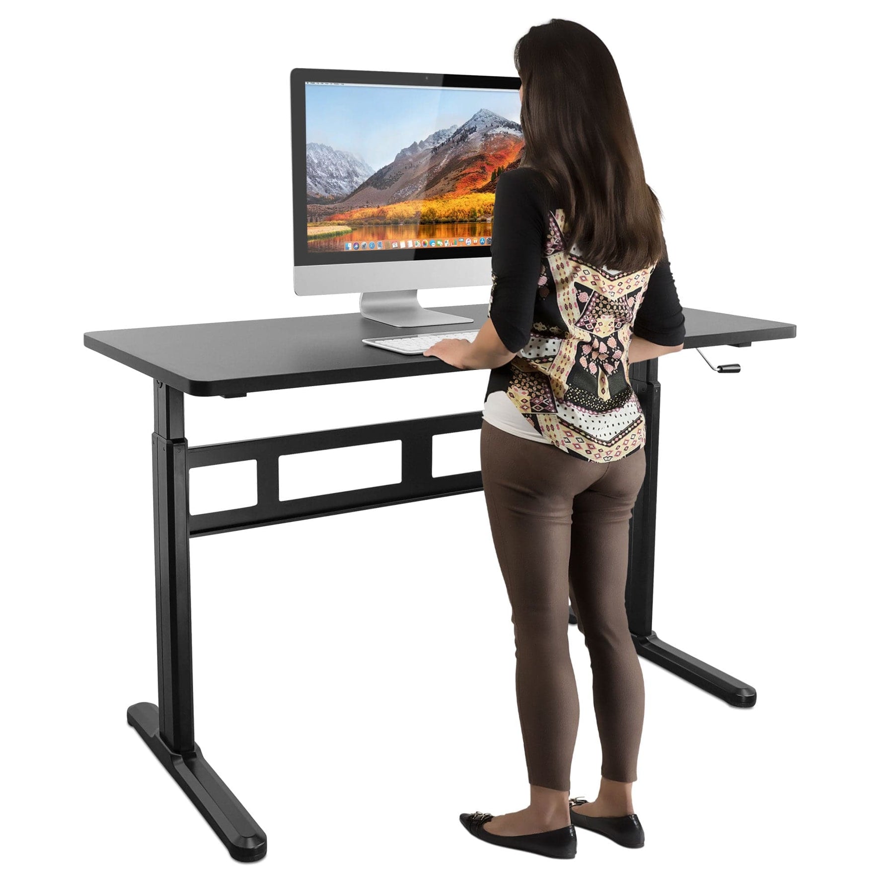 woman using a computer