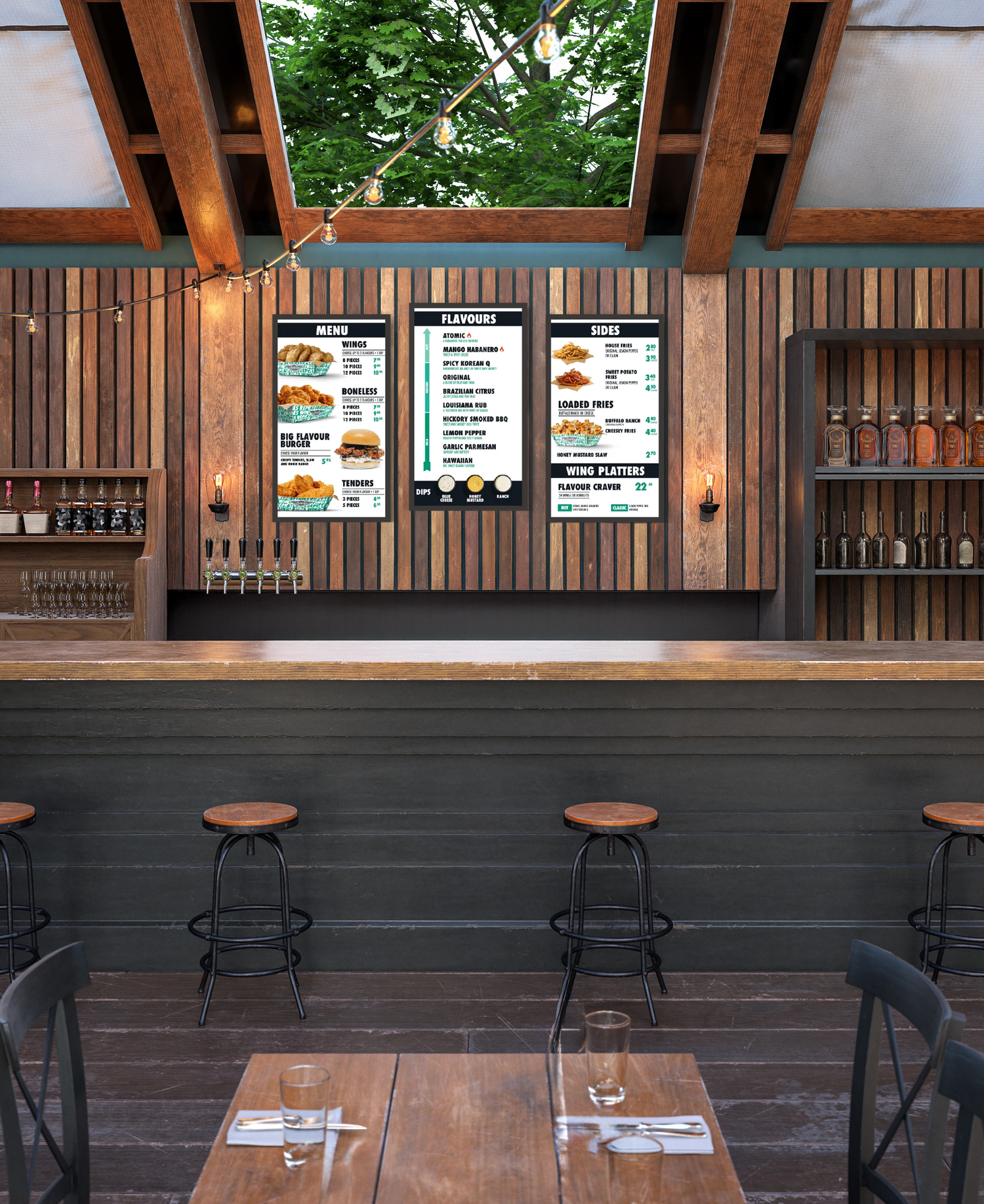 Restaurant Now signage menu boards