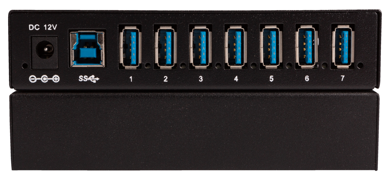 TeamUp+ Series 7 Port Powered USB 3.0 Commercial Hub