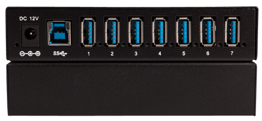TeamUp+ Series 7 Port Powered USB 3.0 Commercial Hub