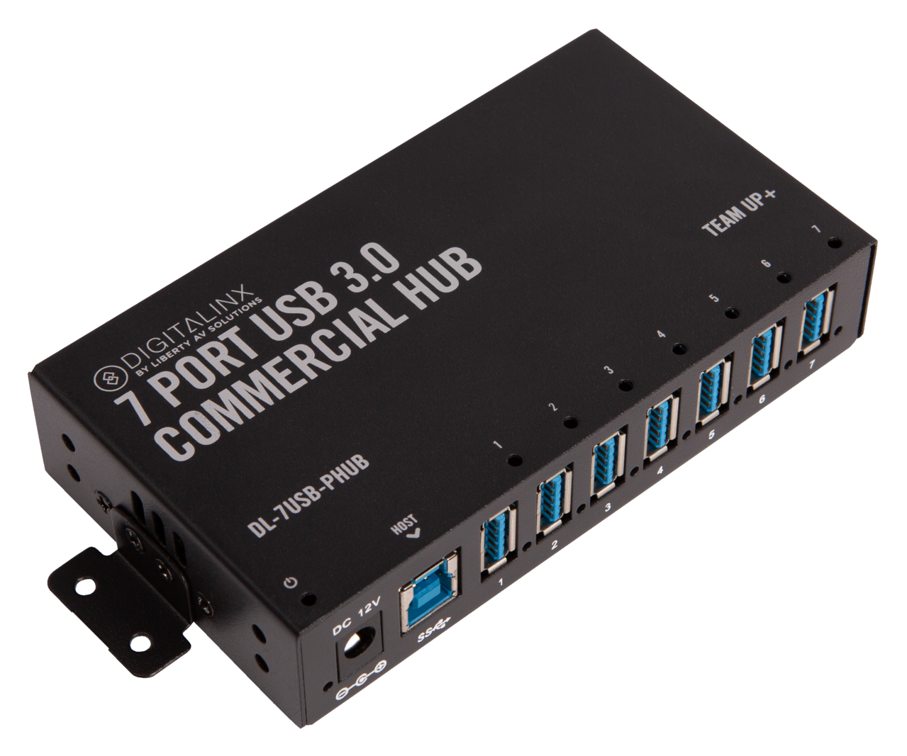 TeamUp+ Series 7 Port Powered USB 3.0 Commercial Hub