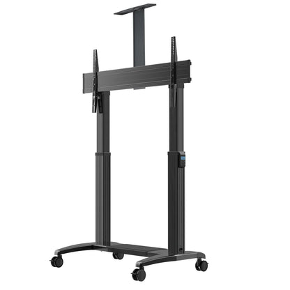 Heavy-Duty XXL Motorized Height-Adjustable AV Cart for Interactive Touchscreens