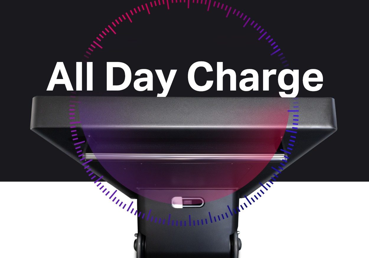 All Day Charge for mobile digital signage