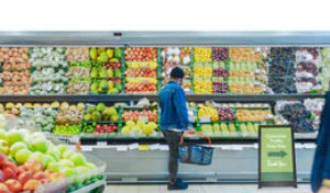 Evo Roll grocery Retail digital signage