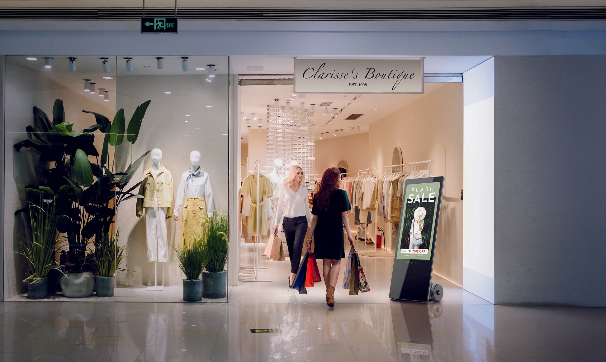 Evo Tall Retail Digital Signage
