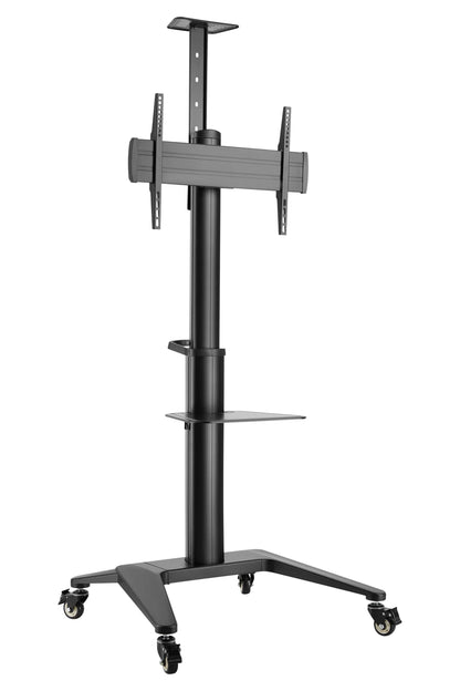 Height Adjustable AV Cart with Rotating Mount