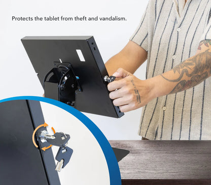 Anti-Theft Tablet Countertop Stand for iPad, iPad Air, iPad Pro