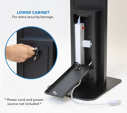 Anti-Theft Tablet Kiosk for iPad, iPad Air, iPad Pro
