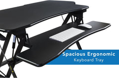 Extra Wide Height Adjustable Standing Desk Converter