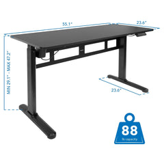 Electric Standing Desk with 55