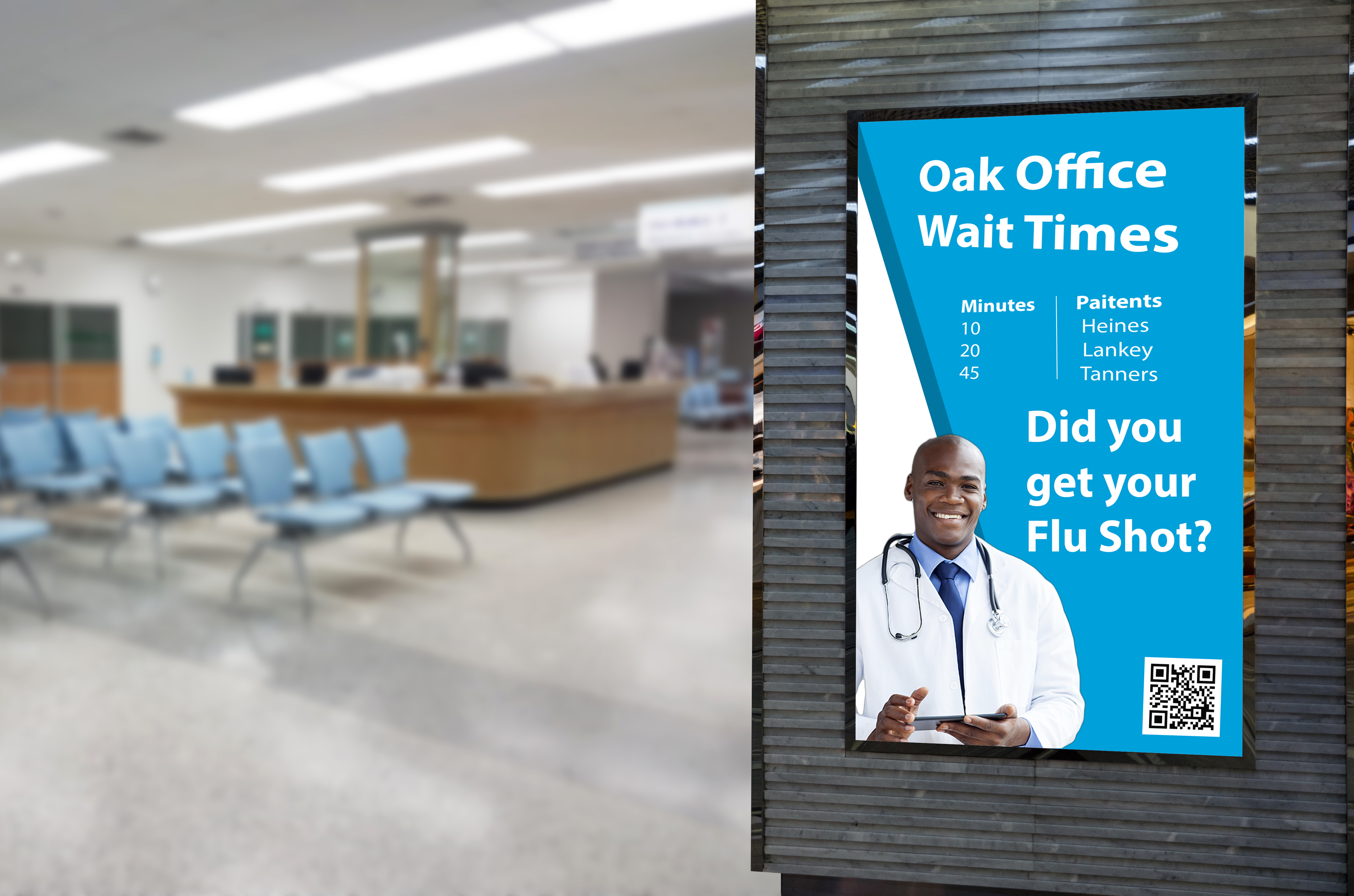 Healthcare office displays