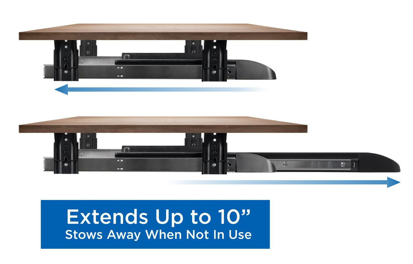 Under Desk Keyboard Drawer with Mouse Platform