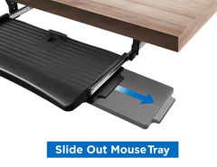 Under Desk Keyboard Drawer with Mouse Platform