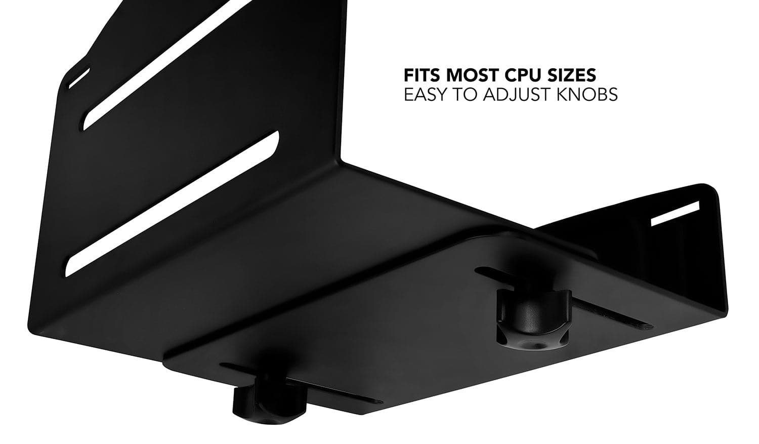 Wall Mounted CPU Holder with Secure Straps
