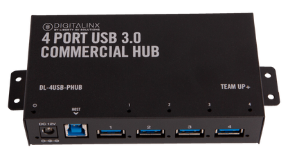 TeamUp+ Series 4 Port Powered USB 3.0 Commercial Hub