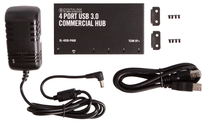 TeamUp+ Series 4 Port Powered USB 3.0 Commercial Hub