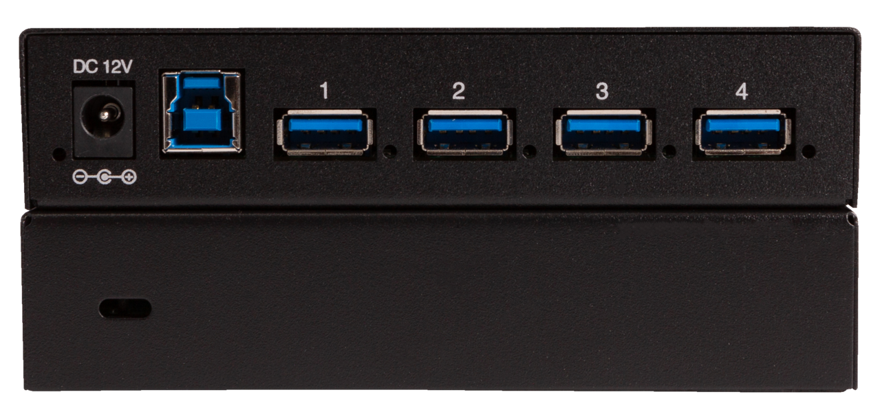 TeamUp+ Series 4 Port Powered USB 3.0 Commercial Hub