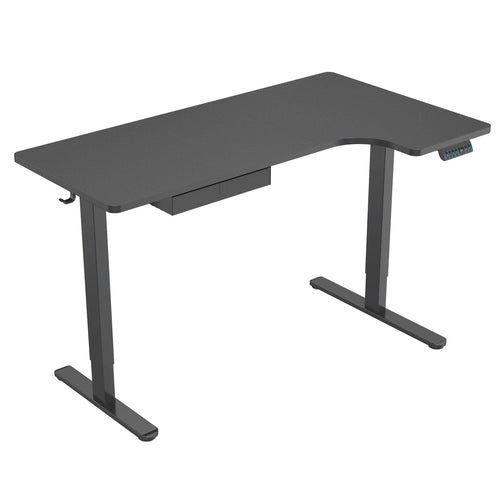 L-Shaped Adjustable Height Desk