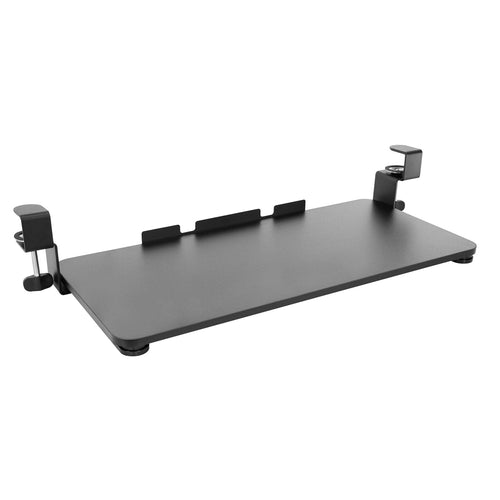 clamp adjustable keyboard and mouse tray