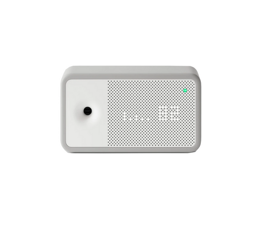 Air quality monitor in white