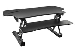 Extra wide adjustable standing desk convert